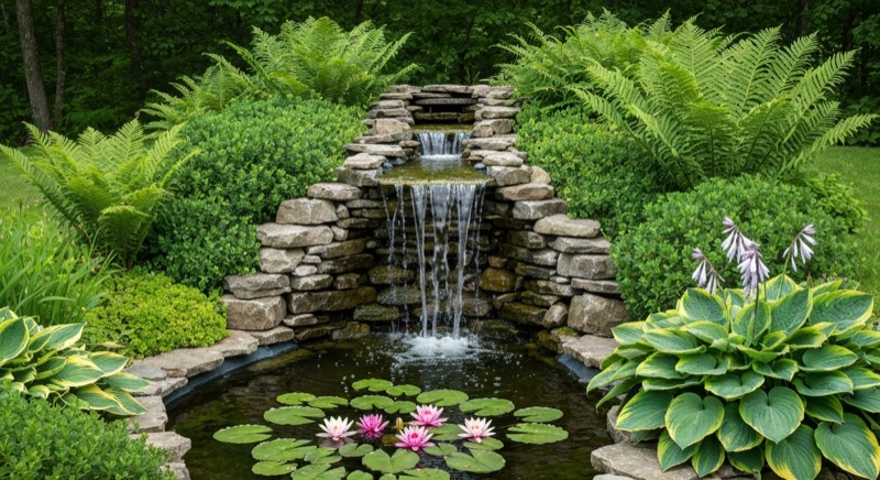 Water Features for Gardens: Fountains, Ponds, and Waterfalls